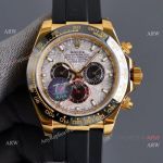 Swiss Quality Rolex Daytona Meteorite Dial Gold Case Watch